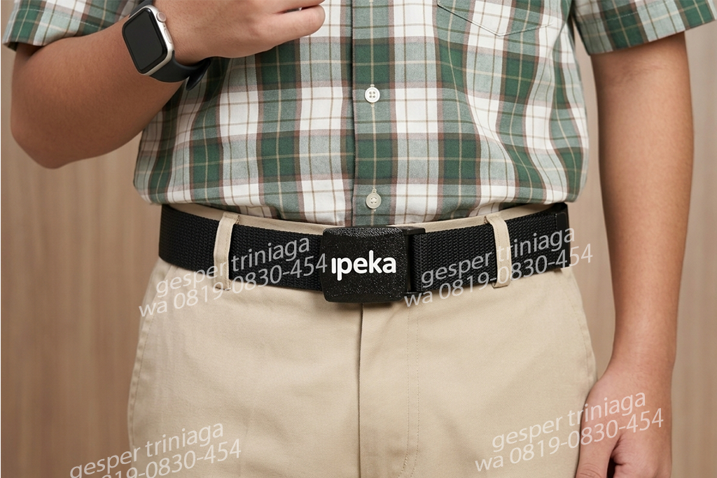 ipeka 01 seragam dengan ikat pinggang sekolah